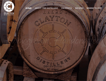 Tablet Screenshot of claytondistillery.com